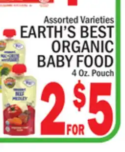 C Town EARTH'S BEST ORGANIC BABY FOOD offer