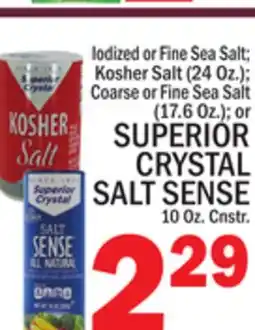 C Town SUPERIOR CRYSTAL SALT SENSE 10 Oz. Cnstr offer