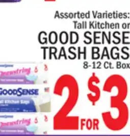 C Town GOOD SENSE TRASH BAGS offer