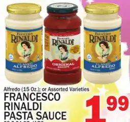 C Town FRANCESCO RINALDI PASTA SAUCE, 23.5-24 OZ. JARS offer