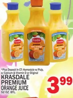 C Town KRASDALE PREMIUM ORANGE JUICE offer