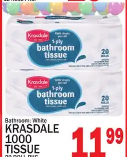 C Town KRASDALE 1000 TISSUE offer