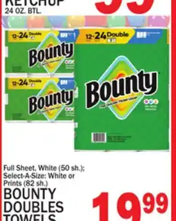 C Town BOUNTY DOUBLES TOWELS 12 ROLL PKG offer