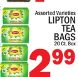 C Town LIPTON TEA BAGS offer