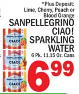 C Town SANPELLEGRINO CIAO! SPARKLING WATER offer