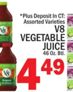 C Town V8 VEGETABLE JUICE offer