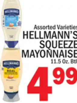 C Town HELLMANN'S SQUEEZE MAYONNAISE offer