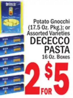 C Town DECECCO PASTA 16 Oz. Boxes offer