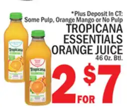 C Town TROPICANA ESSENTIALS ORANGE JUICE offer