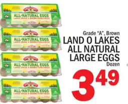 C Town LAND O LAKES ALL NATURAL LARGE EGGS offer