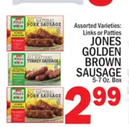 C Town JONES GOLDEN BROWN SAUSAGE offer