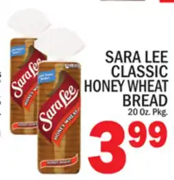 C Town SARA LEE CLASSIC HONEY WHEAT BREAD offer