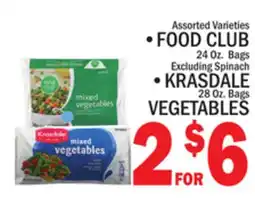 C Town •FOOD CLUB 24 Oz. Bags • KRASDALE 28 Oz. Bags offer