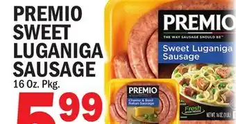 C Town PREMIO SWEET LUGANIGA SAUSAGE offer