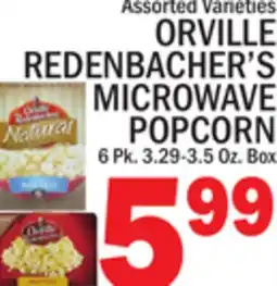 C Town ORVILLE REDENBACHER'S MICROWAVE POPCORN offer