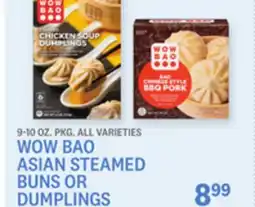 Kings Food Markets WOW BAO ASIAN STEAMED BUNS OR DUMPLINGS offer