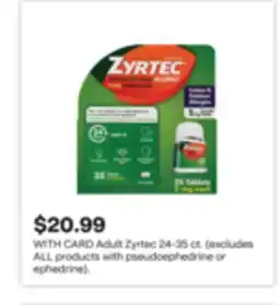CVS Adult Zyrtec 24-35 ct offer