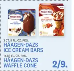 Kings Food Markets 3 CT. 9 FL. OZ. PKG. HÄAGEN-DAZS ICE CREAM BARS 14.88 FL. OZ. PKG. HÄAGEN-DAZS WAFFLE CONE offer