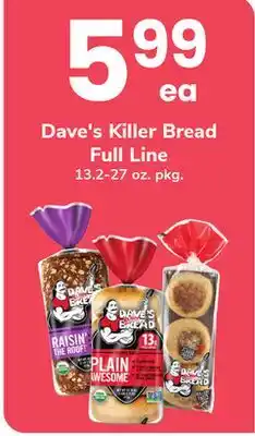ACME Dave's Killer Bread Full Line offer