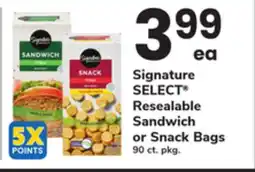 ACME Signature SELECT Resealable Sandwich or Snack Bags offer