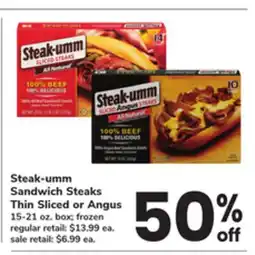 ACME Steak-umm Sandwich Steaks Thin Sliced or Angus offer