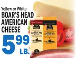 Bravo Supermarkets BOAR'S HEAD AMERICAN CHEESE offer