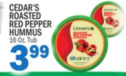 Bravo Supermarkets CEDAR'S ROASTED RED PEPPER HUMMUS offer