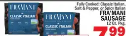 Bravo Supermarkets FRA'MANI SAUSAGE offer