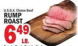Bravo Supermarkets RUMP ROAST offer
