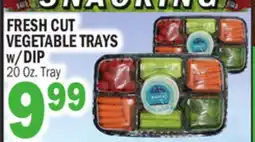 Bravo Supermarkets FRESH CUT VEGETABLE TRAYS W/DIP offer