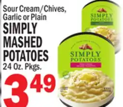 Bravo Supermarkets SIMPLY MASHED POTATOES 24 Oz. Pkgs offer