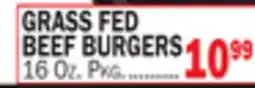 Bravo Supermarkets GRASS FED BEEF BURGERS offer