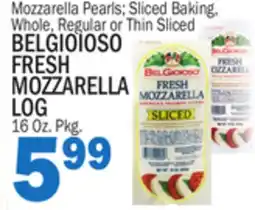 Bravo Supermarkets BELGIOIOSO FRESH MOZZARELLA LOG offer