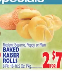 Bravo Supermarkets BAKED KAISER ROLLS offer