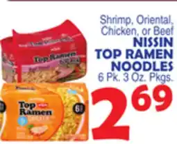 Bravo Supermarkets NISSIN TOP RAMEN NOODLES offer