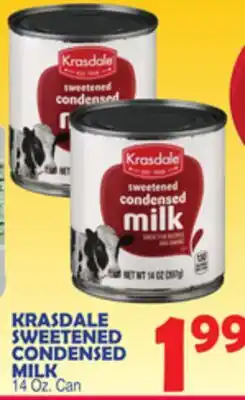 Bravo Supermarkets KRASDALE SWEETENED CONDENSED MILK offer