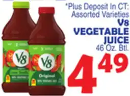 Bravo Supermarkets V8 VEGETABLE JUICE offer