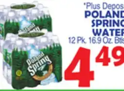 Bravo Supermarkets POLAND SPRING WATER offer