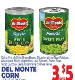Bravo Supermarkets DEL MONTE CORN offer