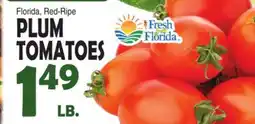 Bravo Supermarkets FRESH FROM FLORIDA PLUM TOMATOES offer