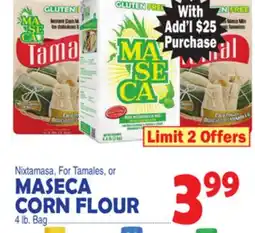 Bravo Supermarkets MASECA CORN FLOUR offer