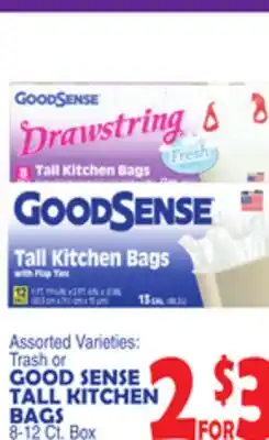 Bravo Supermarkets GOOD SENSE TALL KITCHEN BAGS offer