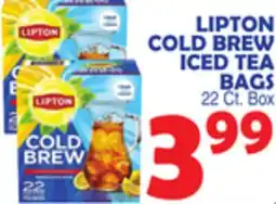Bravo Supermarkets LIPTON COLD BREW ICED TEA BAGS offer