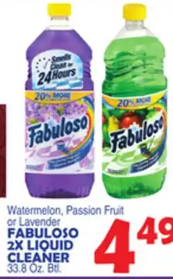 Bravo Supermarkets FABULOSO 2X LIQUID CLEANER 33.8 Oz. Btl offer