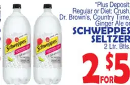 Bravo Supermarkets SCHWEPPES SELTZER offer