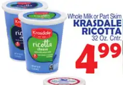 Bravo Supermarkets KRASDALE RICOTTA offer