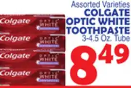 Bravo Supermarkets COLGATE OPTIC WHITE TOOTHPASTE offer