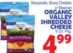 Bravo Supermarkets ORGANIC VALLEY SHREDDED CHEESE offer