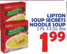 Bravo Supermarkets LIPTON SOUP SECRETS NOODLE SOUP offer