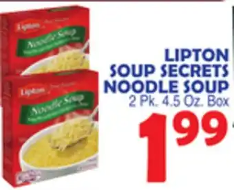Bravo Supermarkets LIPTON SOUP SECRETS NOODLE SOUP offer